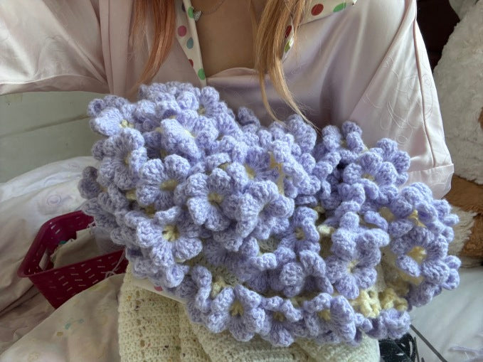 Bouquet Blanket-Peach Blossom Crochet Pattern