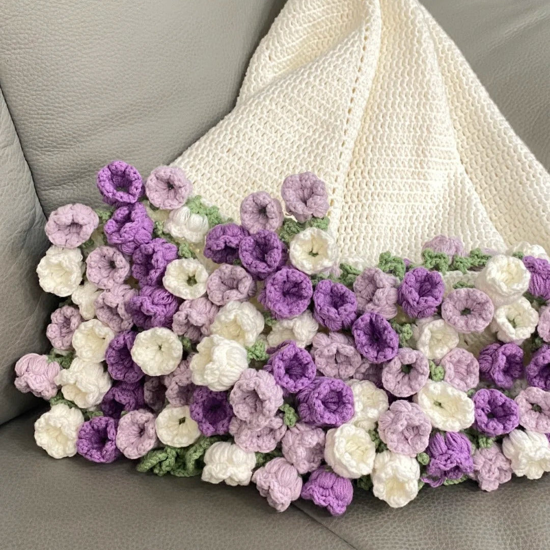 Bouquet Blanket-Lily of the Valley Crochet Pattern