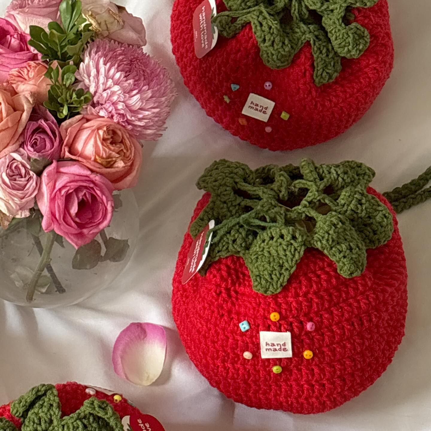 Tomato Pouch Bag Crochet Pattern