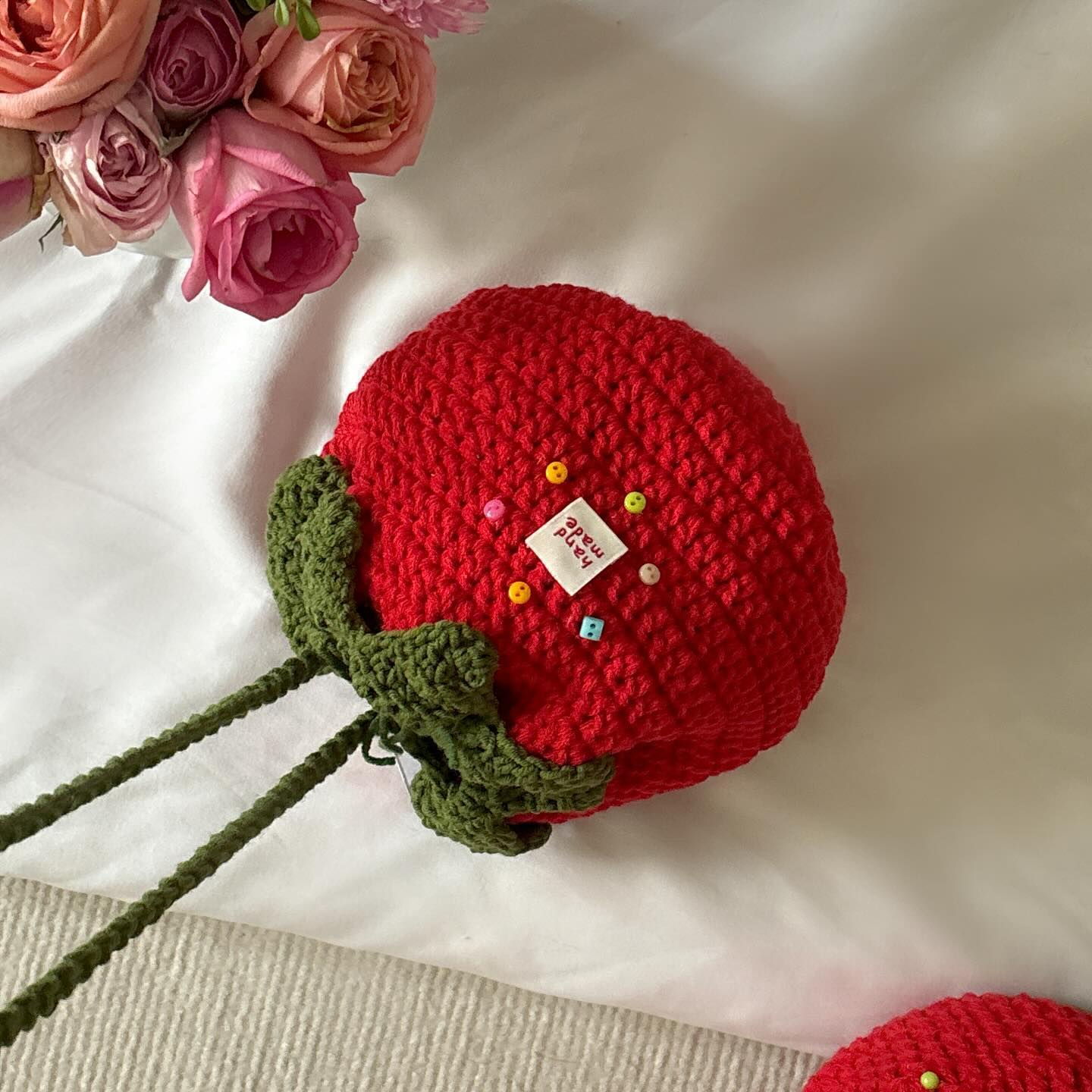Tomato Pouch Bag Crochet Pattern