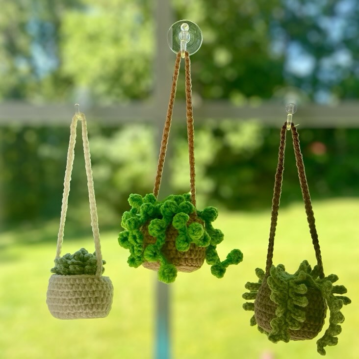 3 in 1 Car Hanging Plant Crochet Pattern