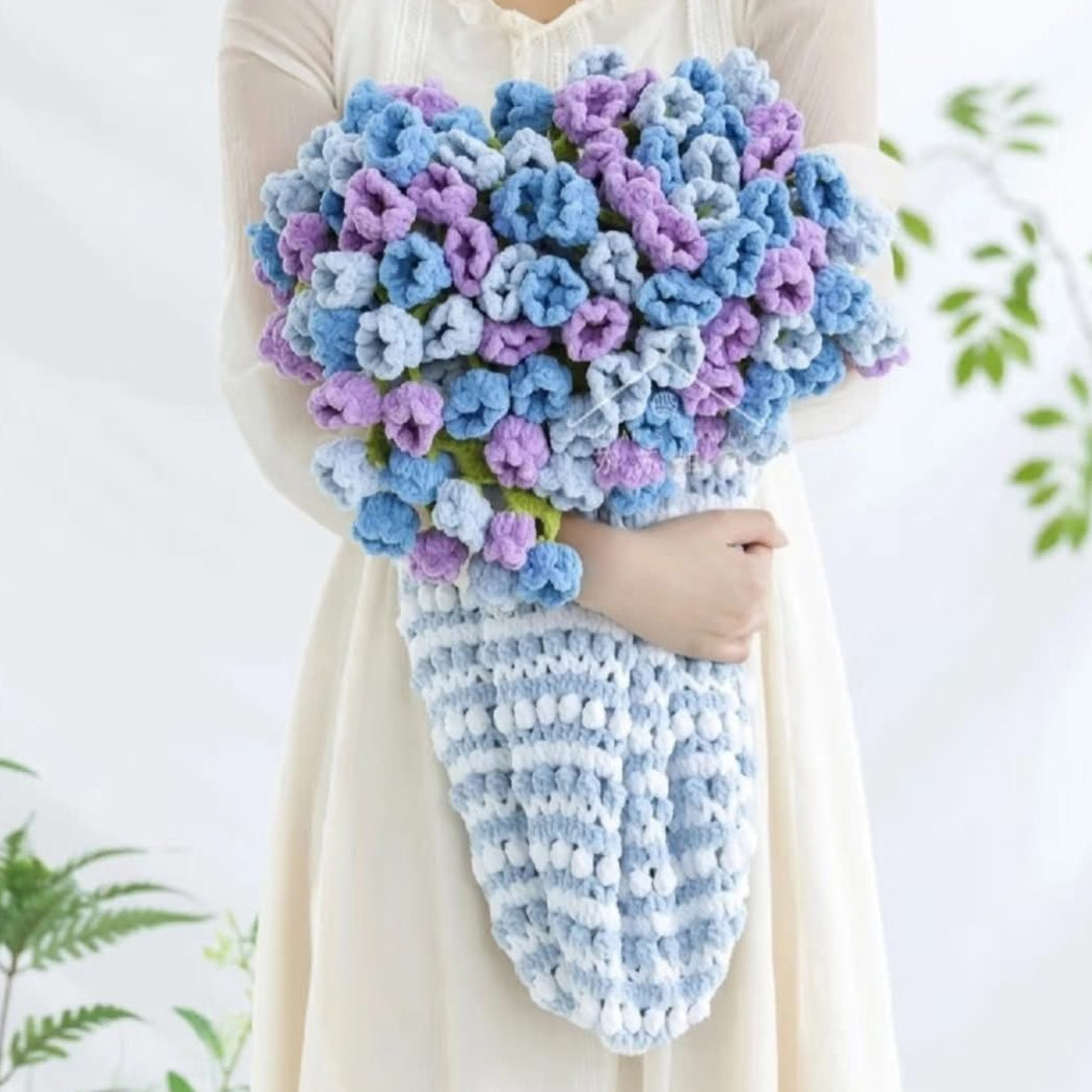 Combo 5 in 1 Colorful Bouquet Blanket Crochet Pattern