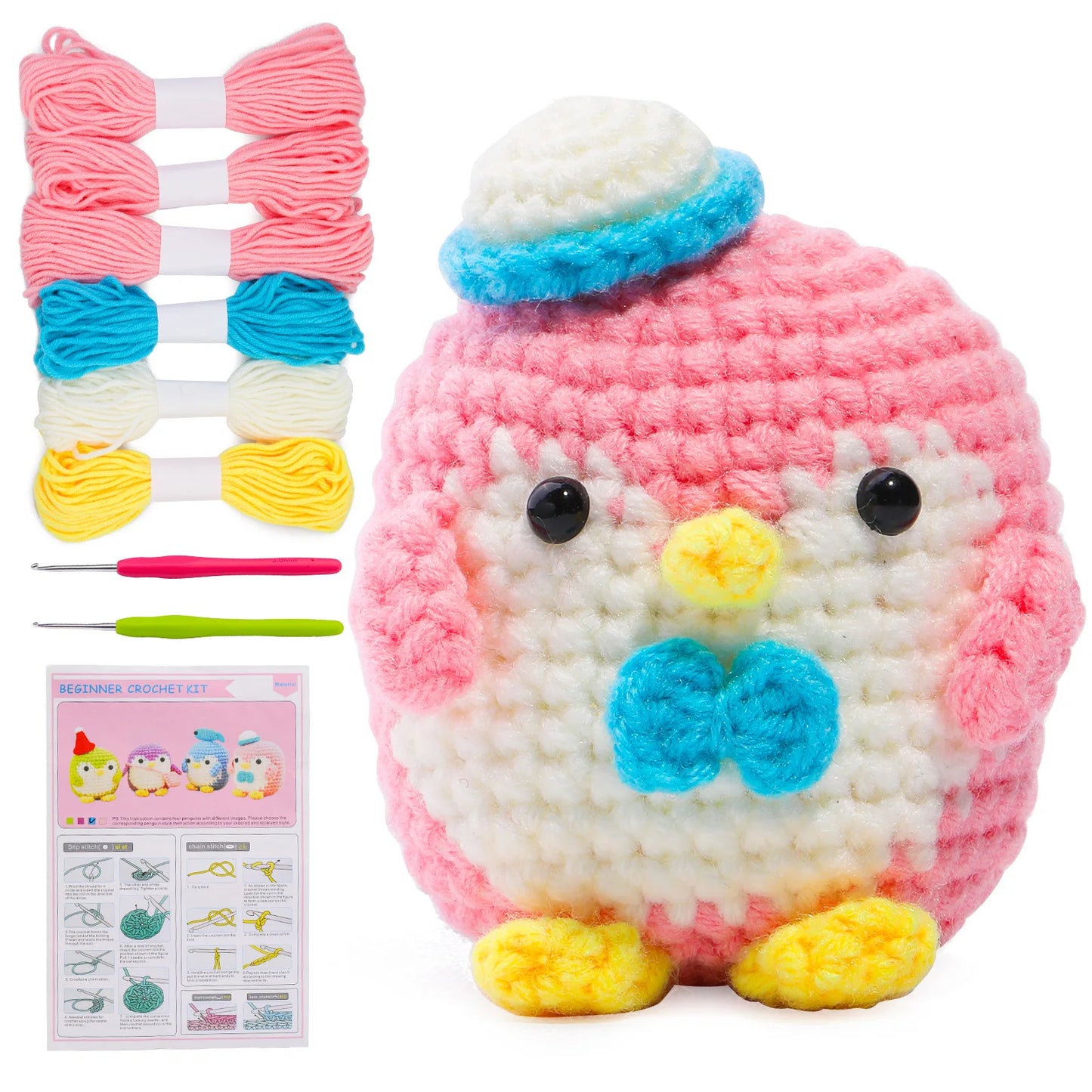 wool animal crochet supplies set