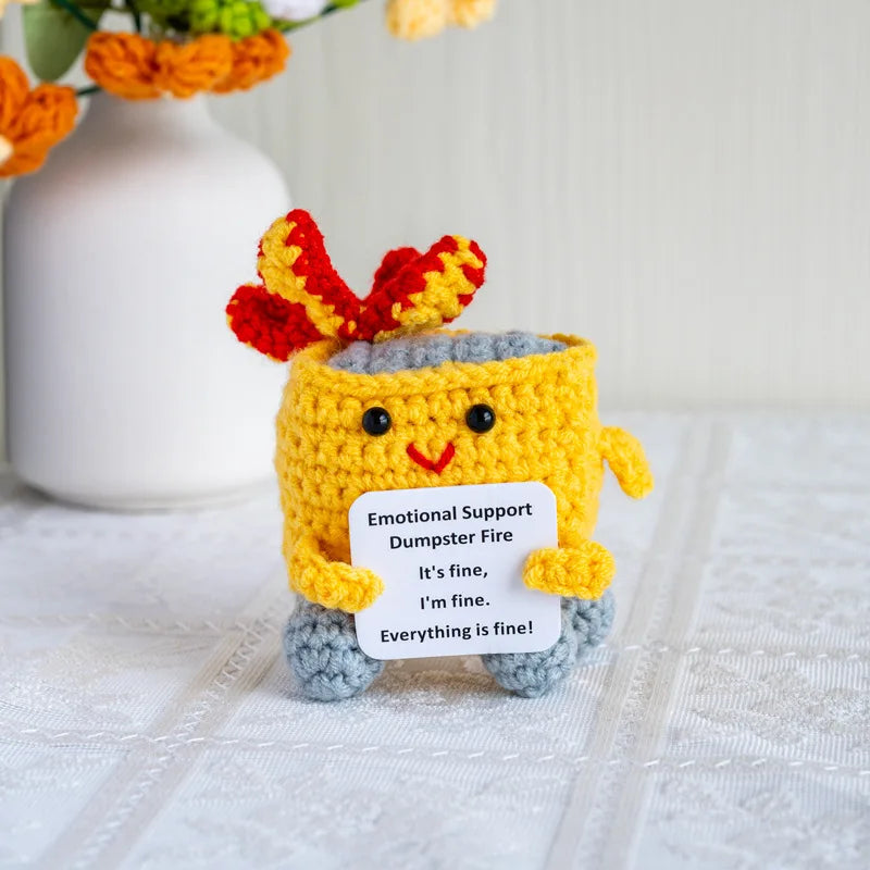 Knitted Turtle Plush Positive Toy