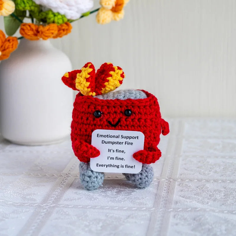 Knitted Turtle Plush Positive Toy