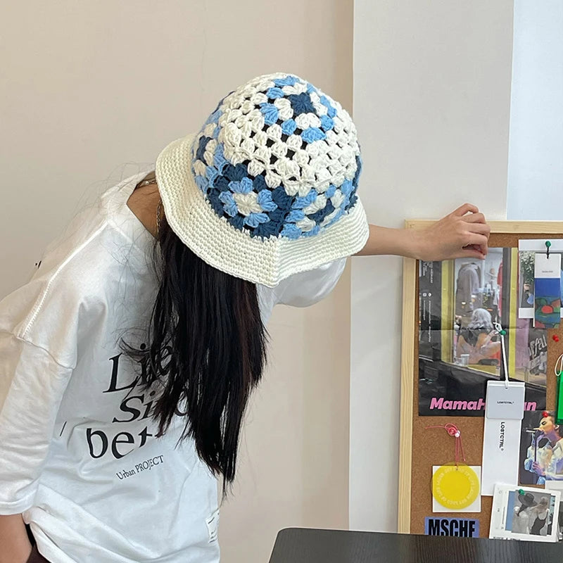 flower crochet bucket hat summer