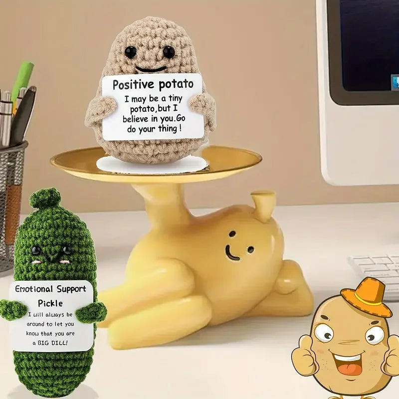 Handmade Plush Toy Pickle Decor