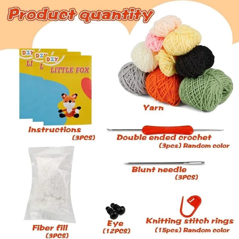 Cotton Yarn DIY Knitting Kit