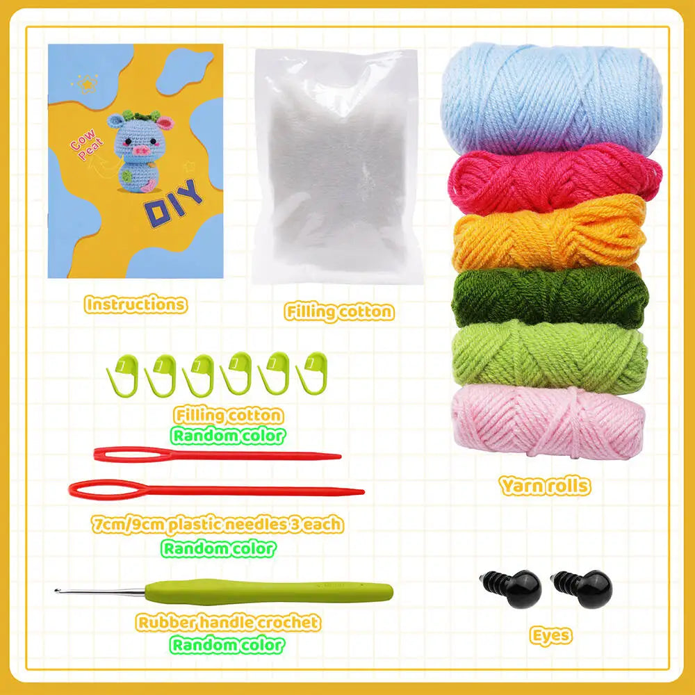 pig crochet kit handmade art