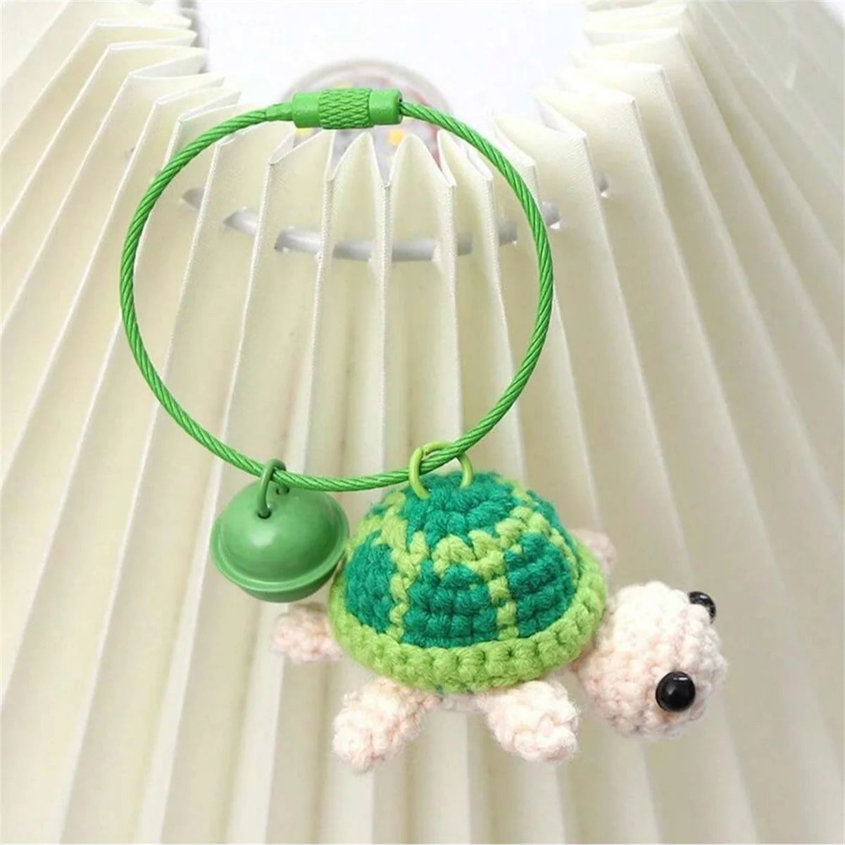 Crochet Turtle Keychain for Kids