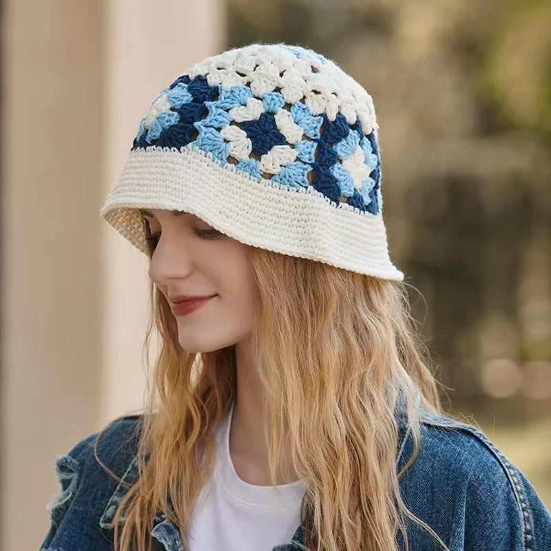 flower crochet bucket hat summer