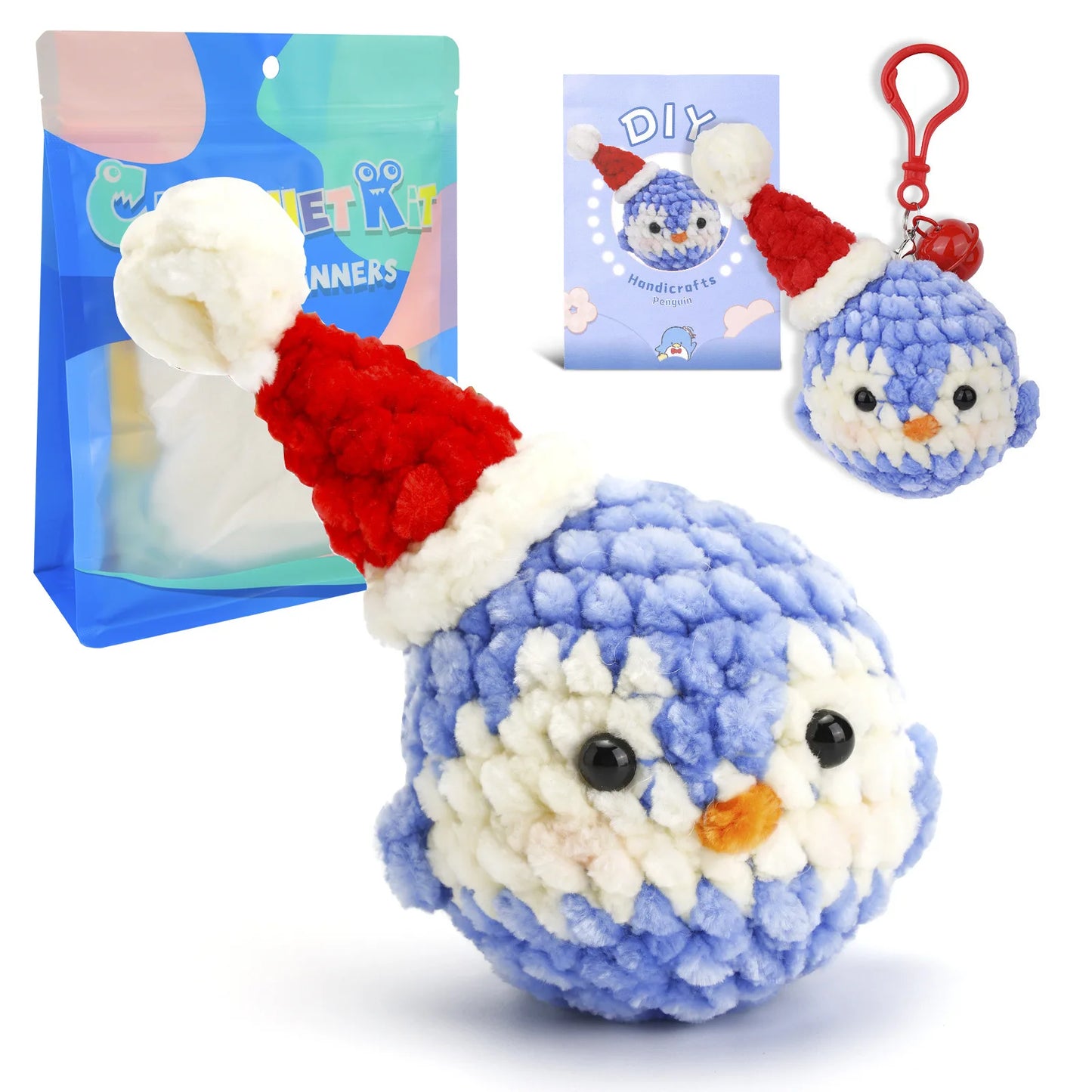 wool animal crochet supplies set