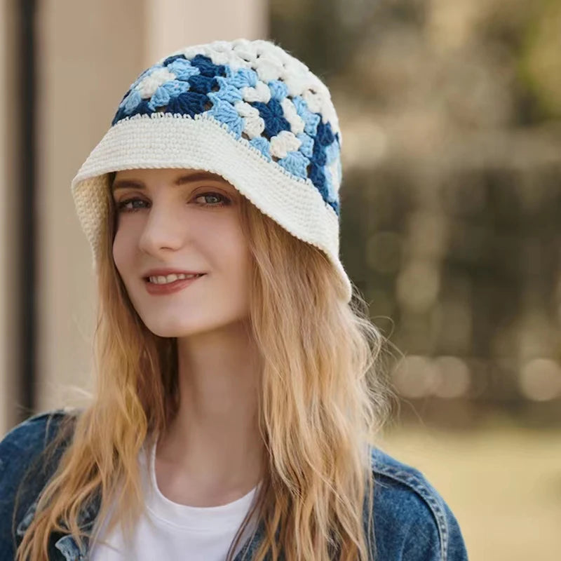 flower crochet bucket hat summer