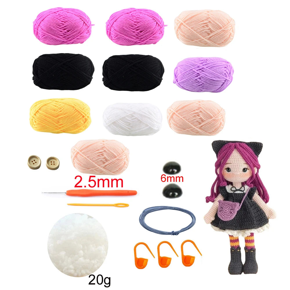 doll crochet kit with accessories