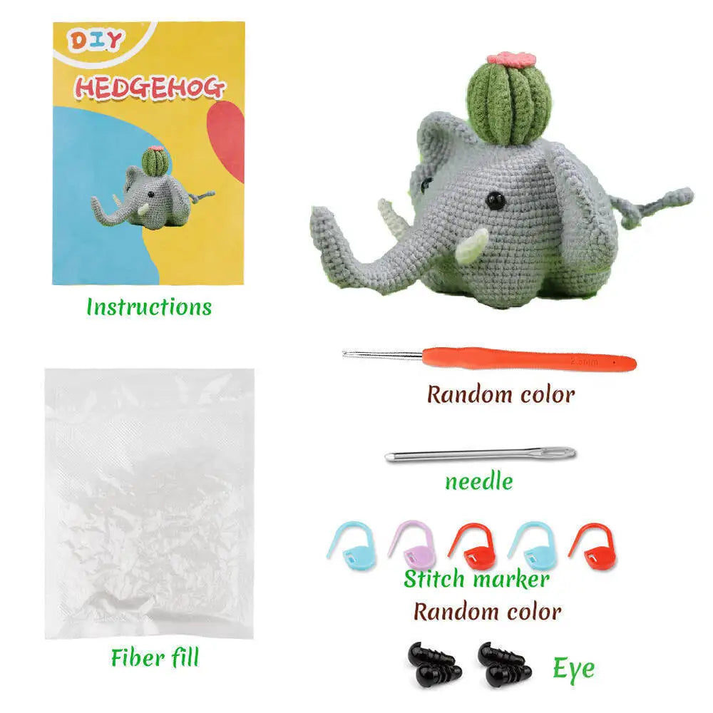 elephant crochet kit for beginners