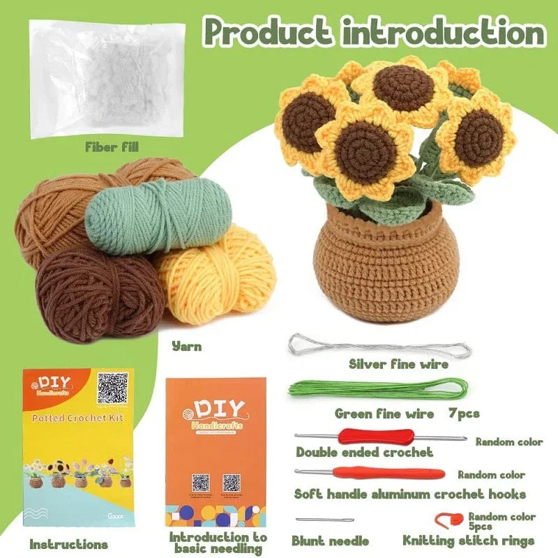 Cotton Yarn DIY Knitting Kit
