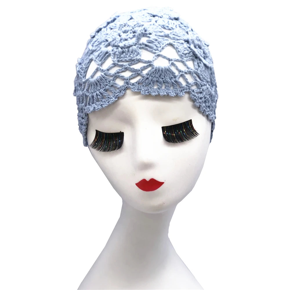 summer thread knitting hat breathable