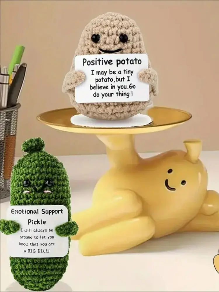 Handmade Plush Toy Pickle Decor