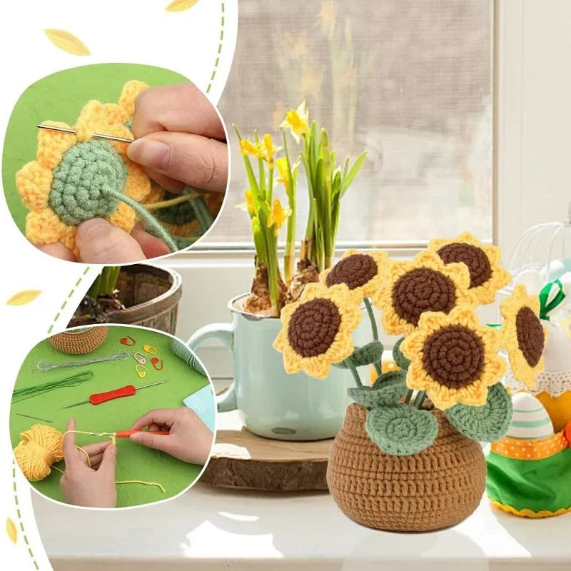 Cotton Yarn DIY Knitting Kit