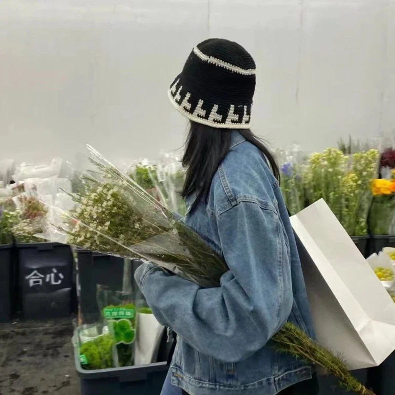 flower crochet bucket hat summer