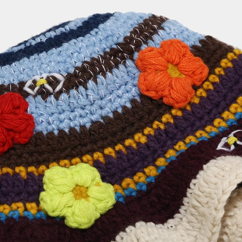 flower crochet bucket hat summer