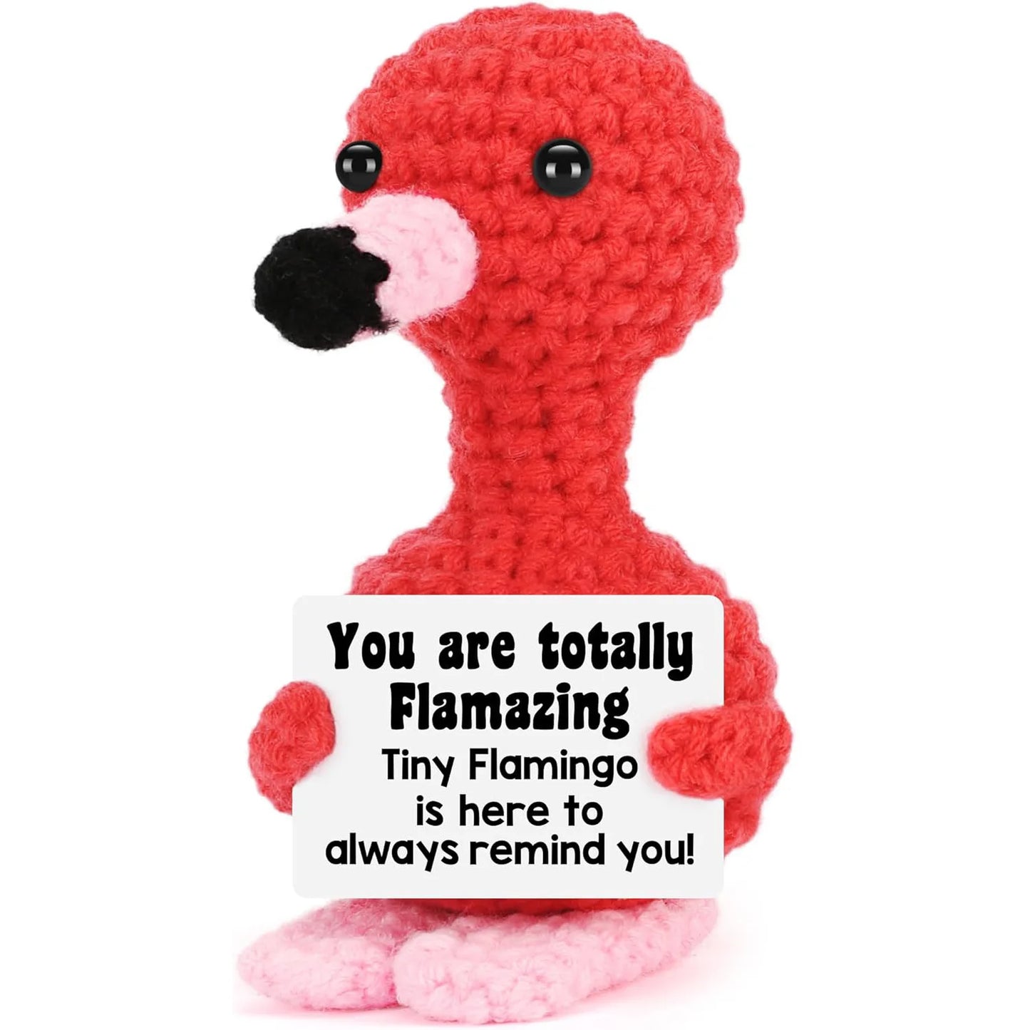 flamingo crochet doll home decor