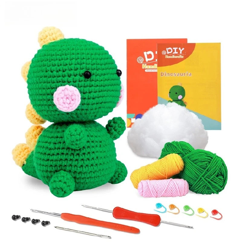 wool animal crochet supplies set