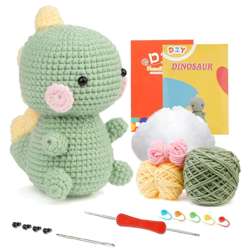 wool animal crochet supplies set