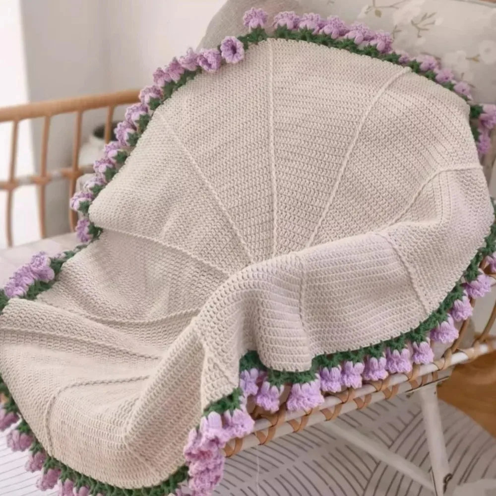 Crochet Sunflower Blanket Handmade