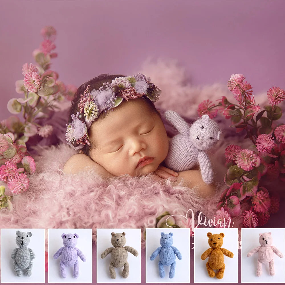 Teddy Bear Crochet Photo Prop