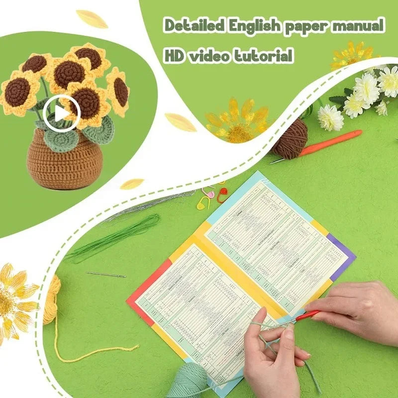 Cotton Yarn DIY Knitting Kit