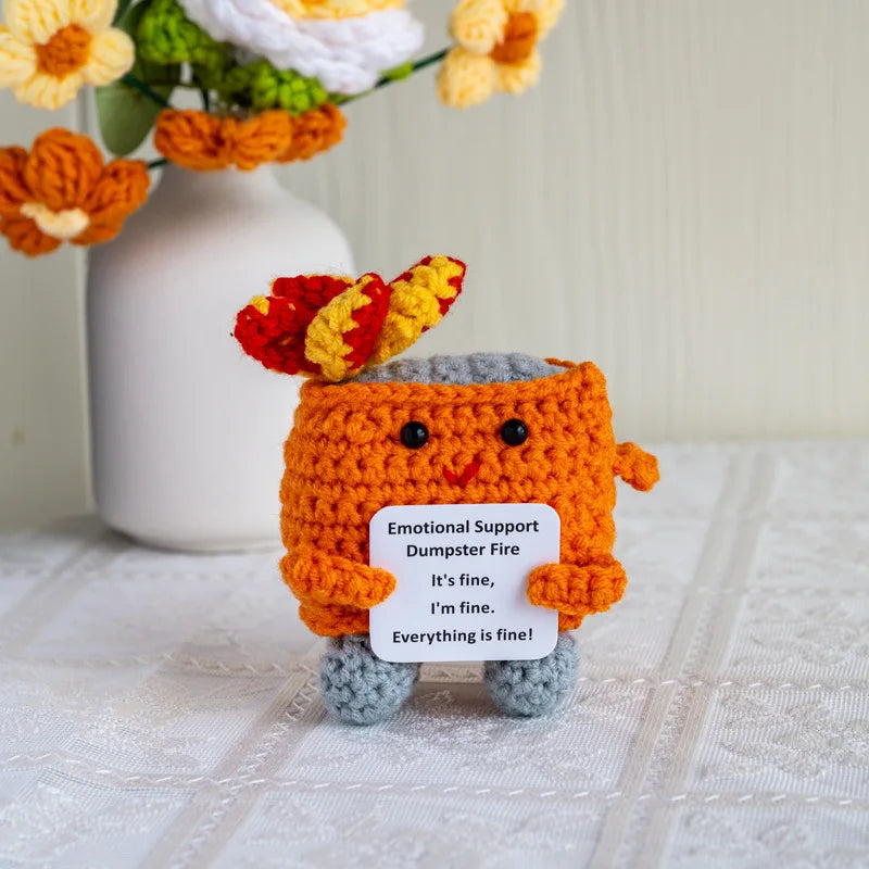 Knitted Turtle Plush Positive Toy