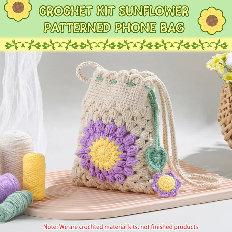 crochet kit with hook and yarn
