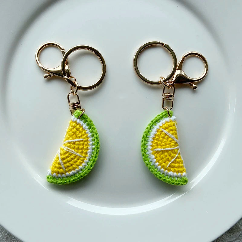Fruit Pendant Keychain Handmade Gift