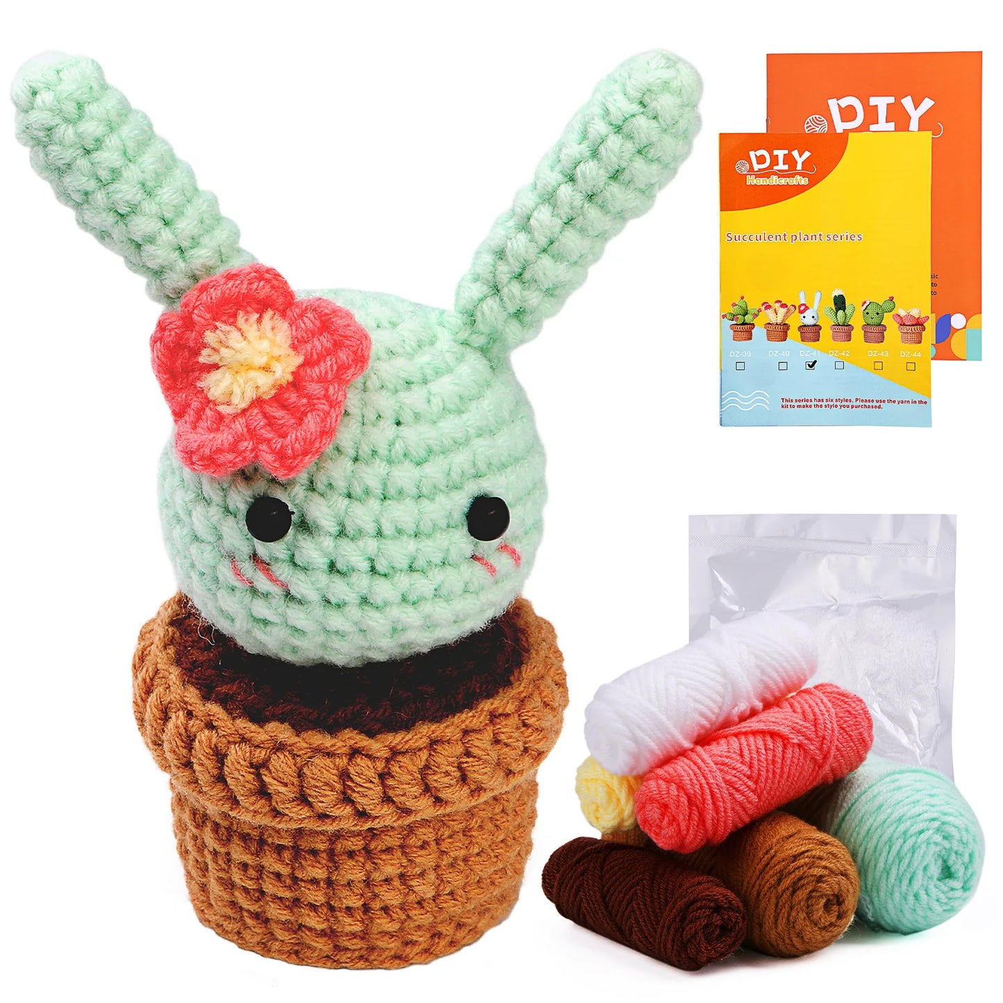 wool animal crochet supplies set