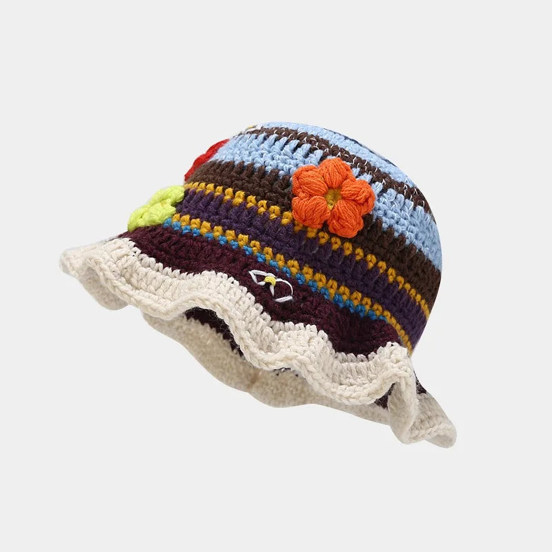 flower crochet bucket hat summer