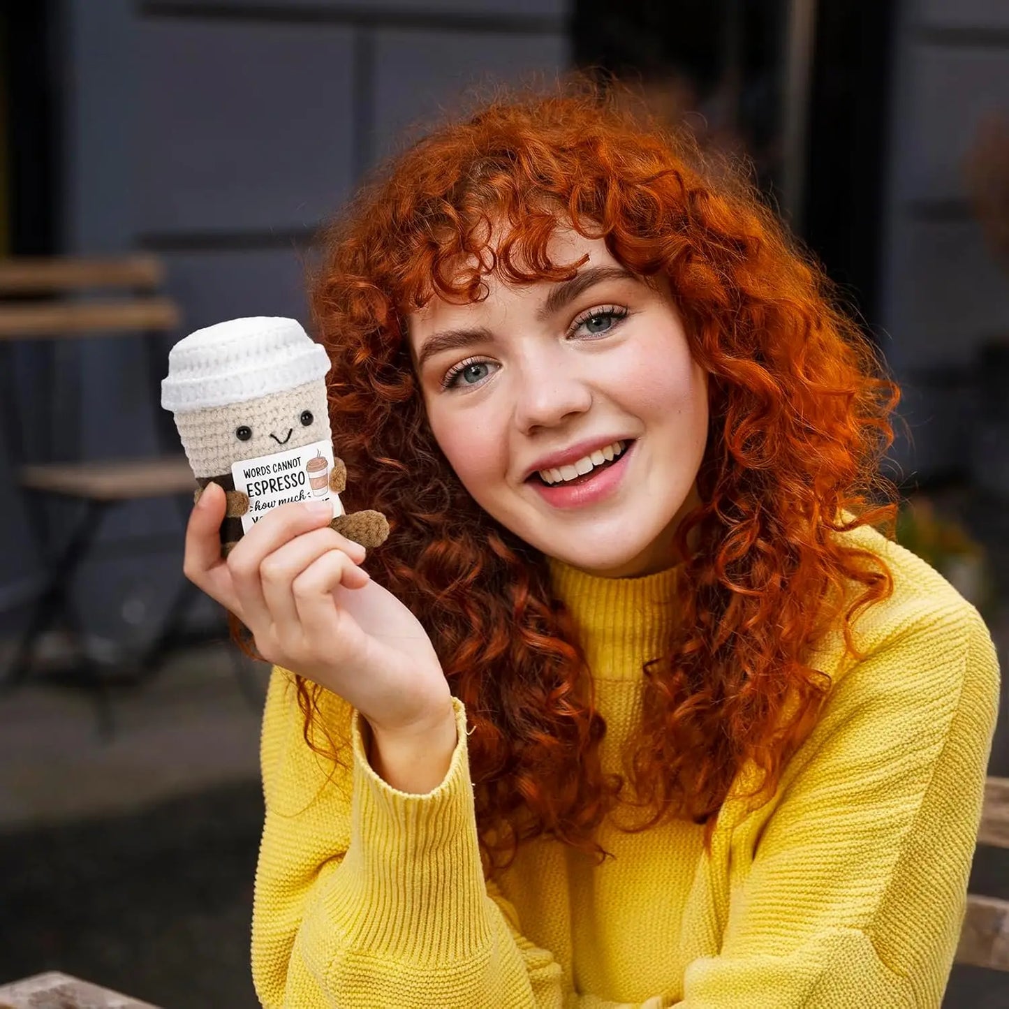 Crochet Coffee Doll Handmade Gift