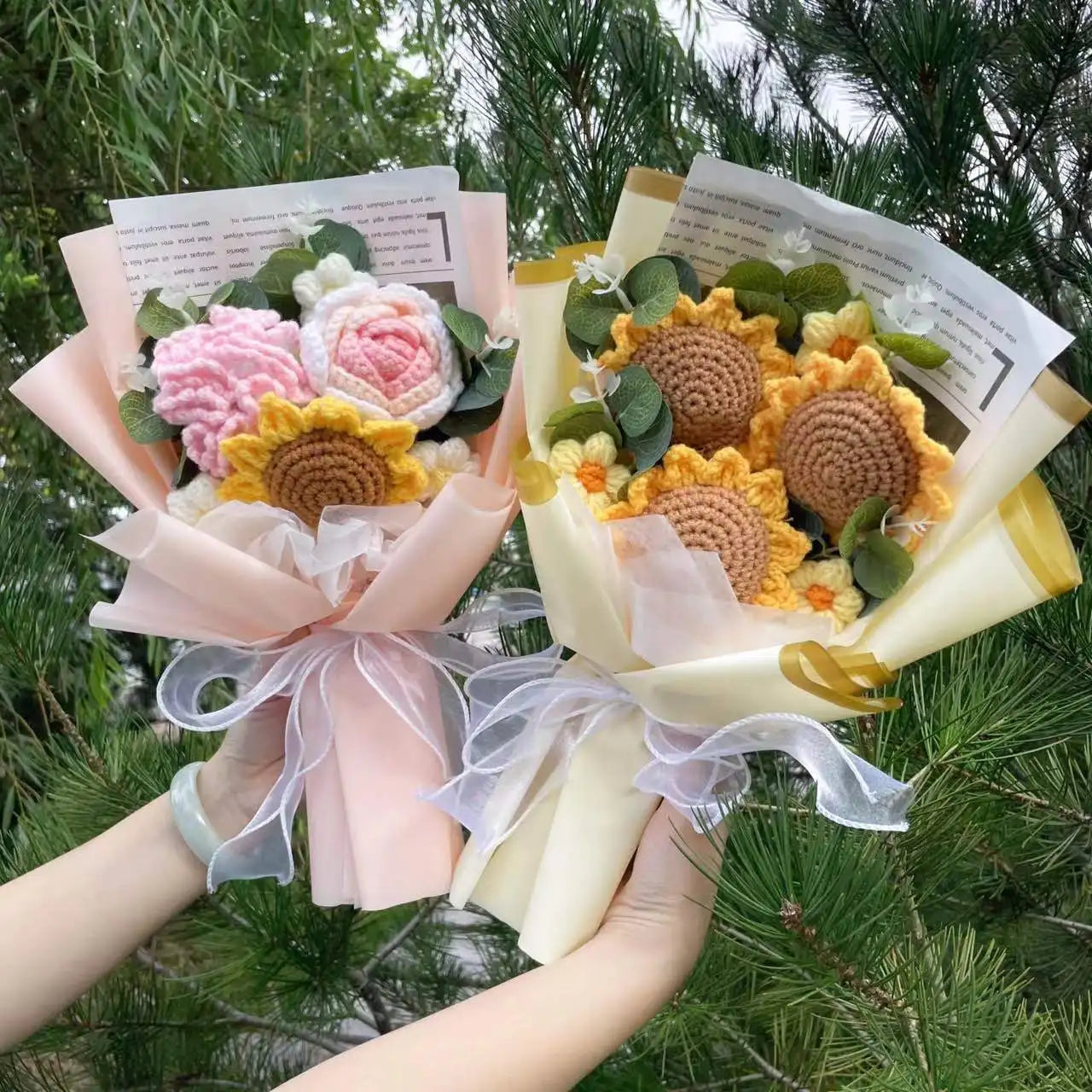 Sunflower Crochet Gift for Women