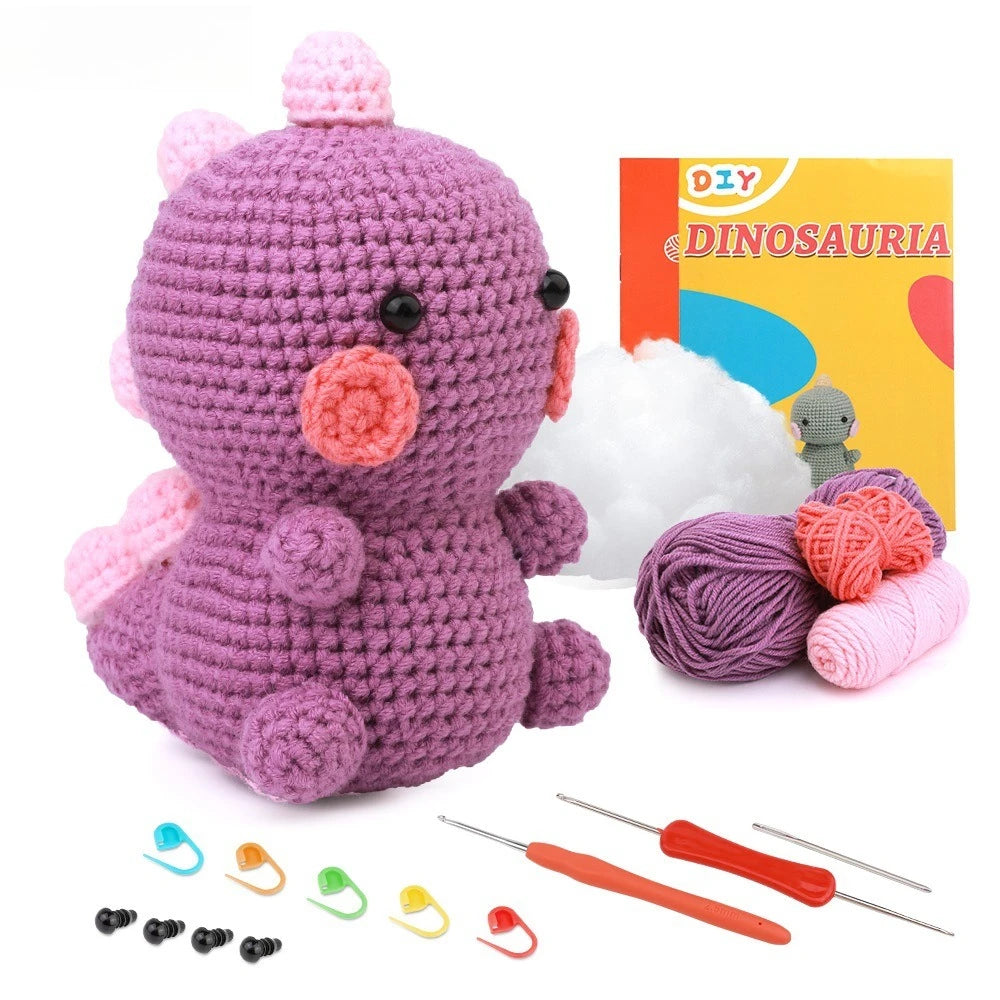 wool animal crochet supplies set