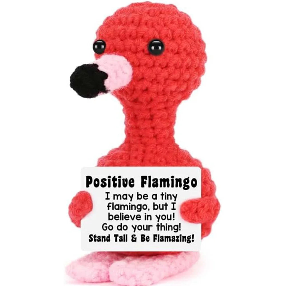 flamingo crochet doll home decor