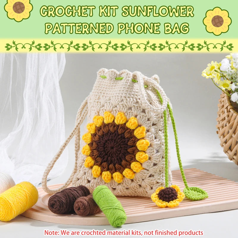 crochet kit with hook and yarn
