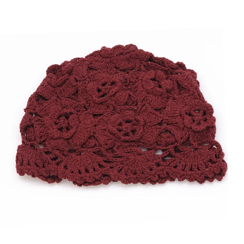 summer thread knitting hat breathable
