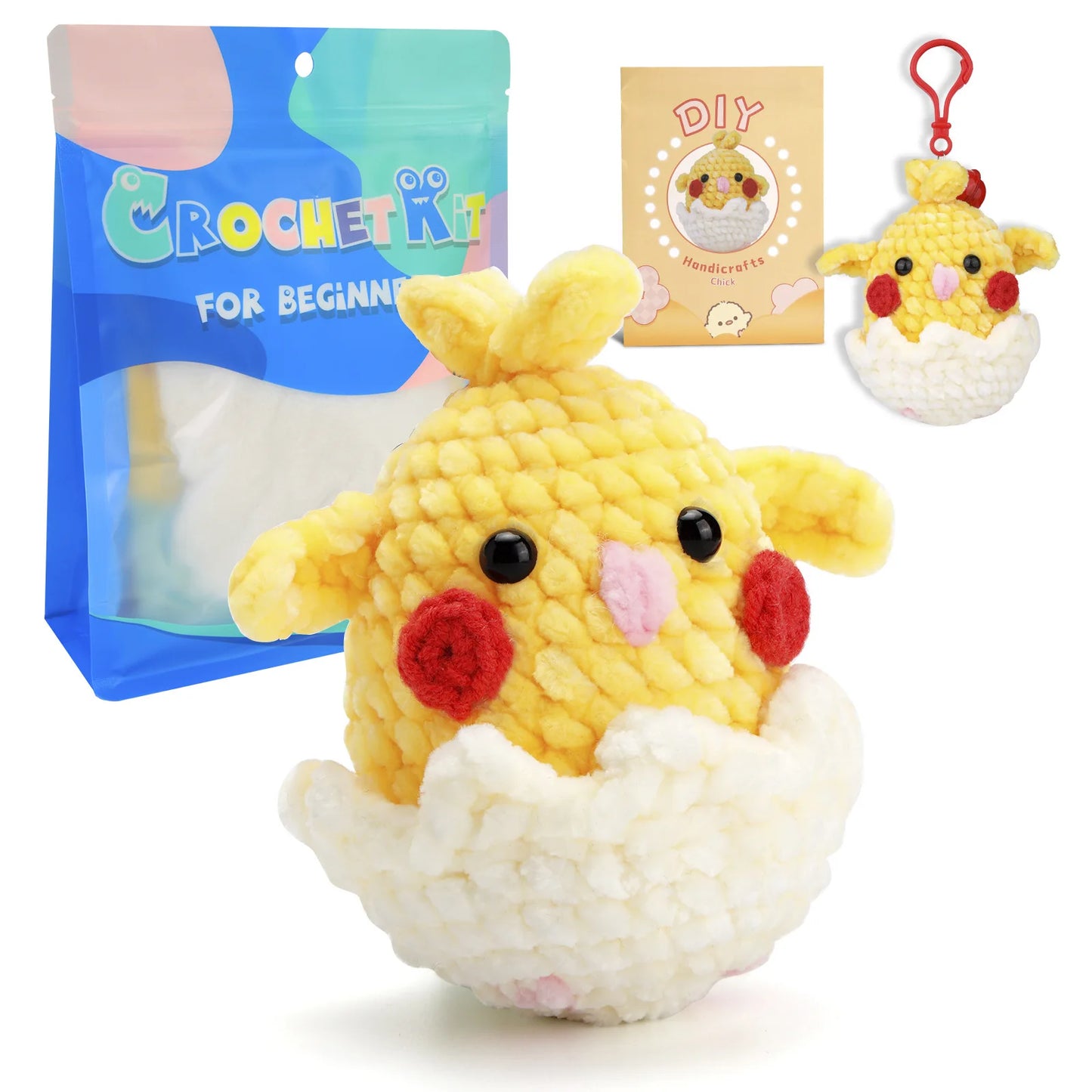 wool animal crochet supplies set