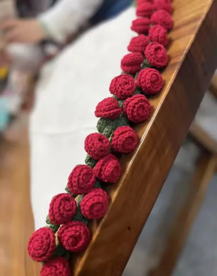 Rose Flower Blanket Crochet Gift
