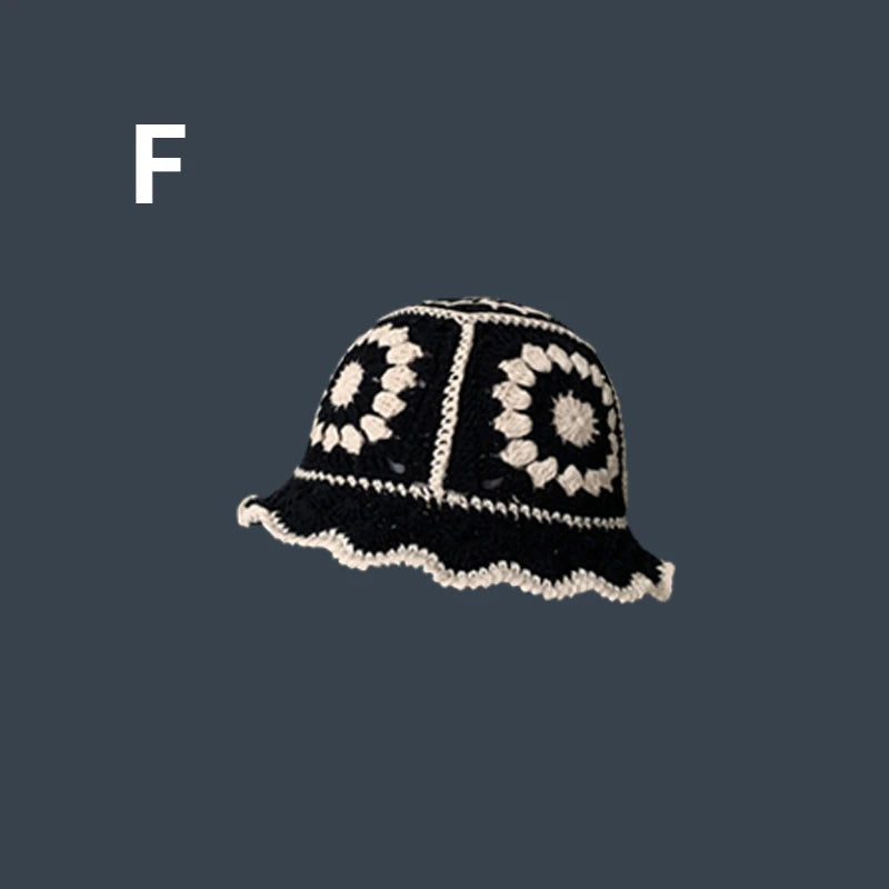 flower crochet bucket hat summer
