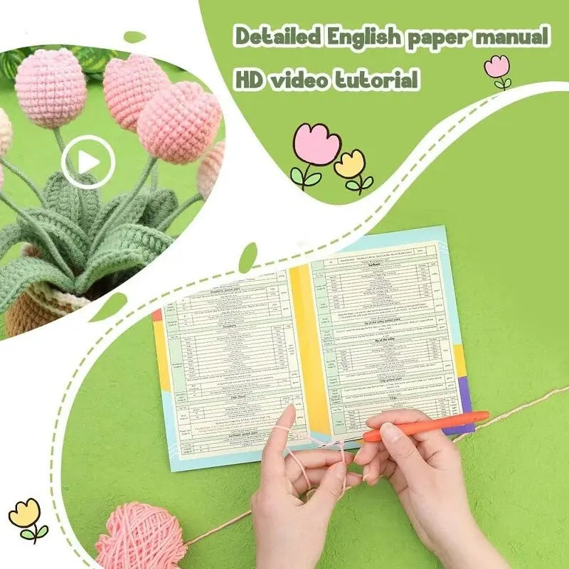 Cotton Yarn DIY Knitting Kit