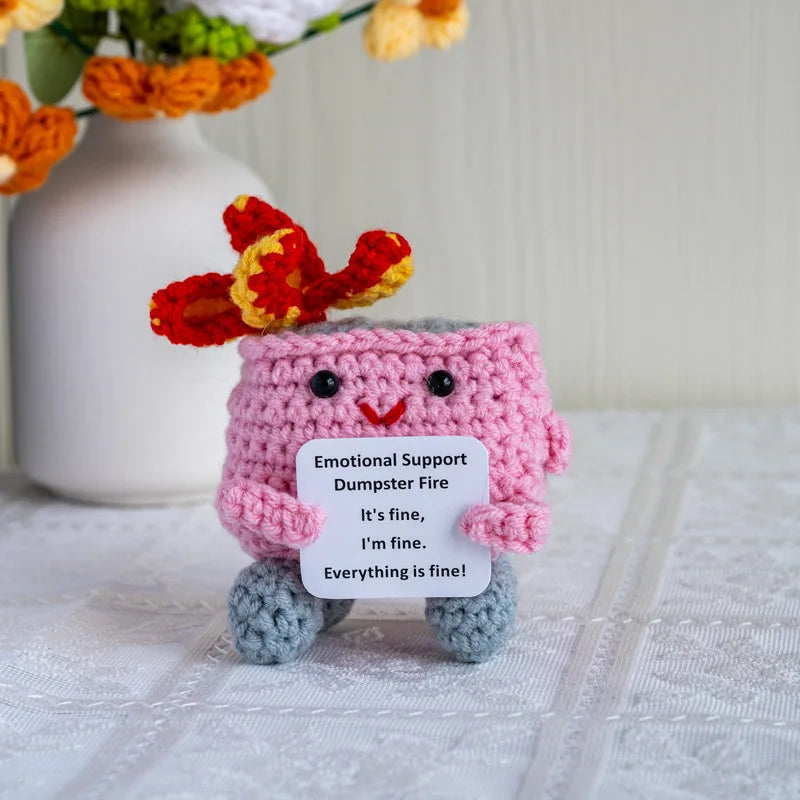 Knitted Turtle Plush Positive Toy