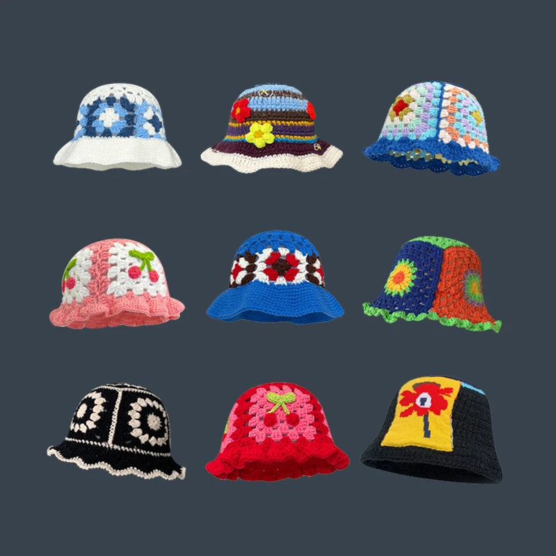 flower crochet bucket hat summer