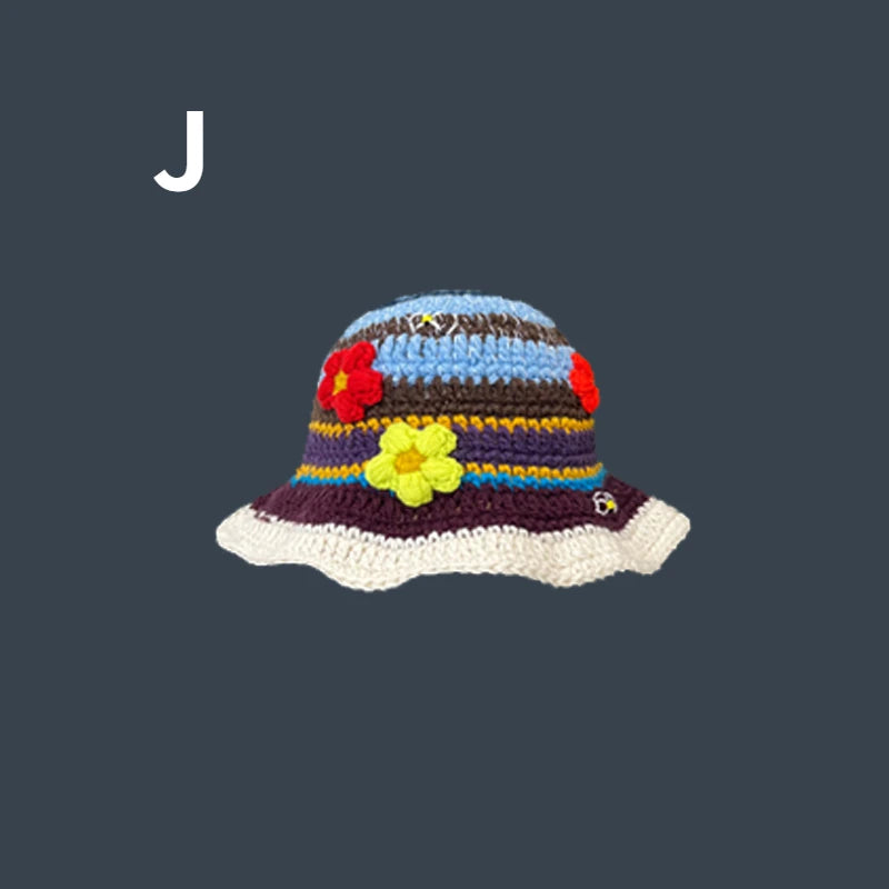 flower crochet bucket hat summer