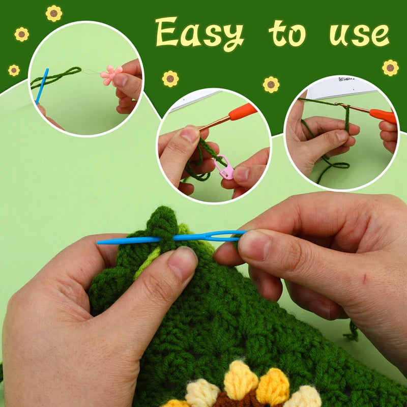 crochet kit with hook and yarn